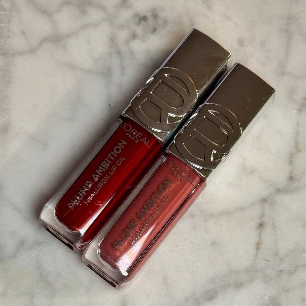 L'Oreal Paris Plump Ambition Hyaluron Lip Oil Set | 650 & 390 | NEW MAKEUP